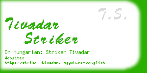 tivadar striker business card